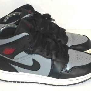 Nike Air Jordan 1 Mid GS Youth Boys Shadow Red Shoes Size: 6.5Y 554725-096 READ